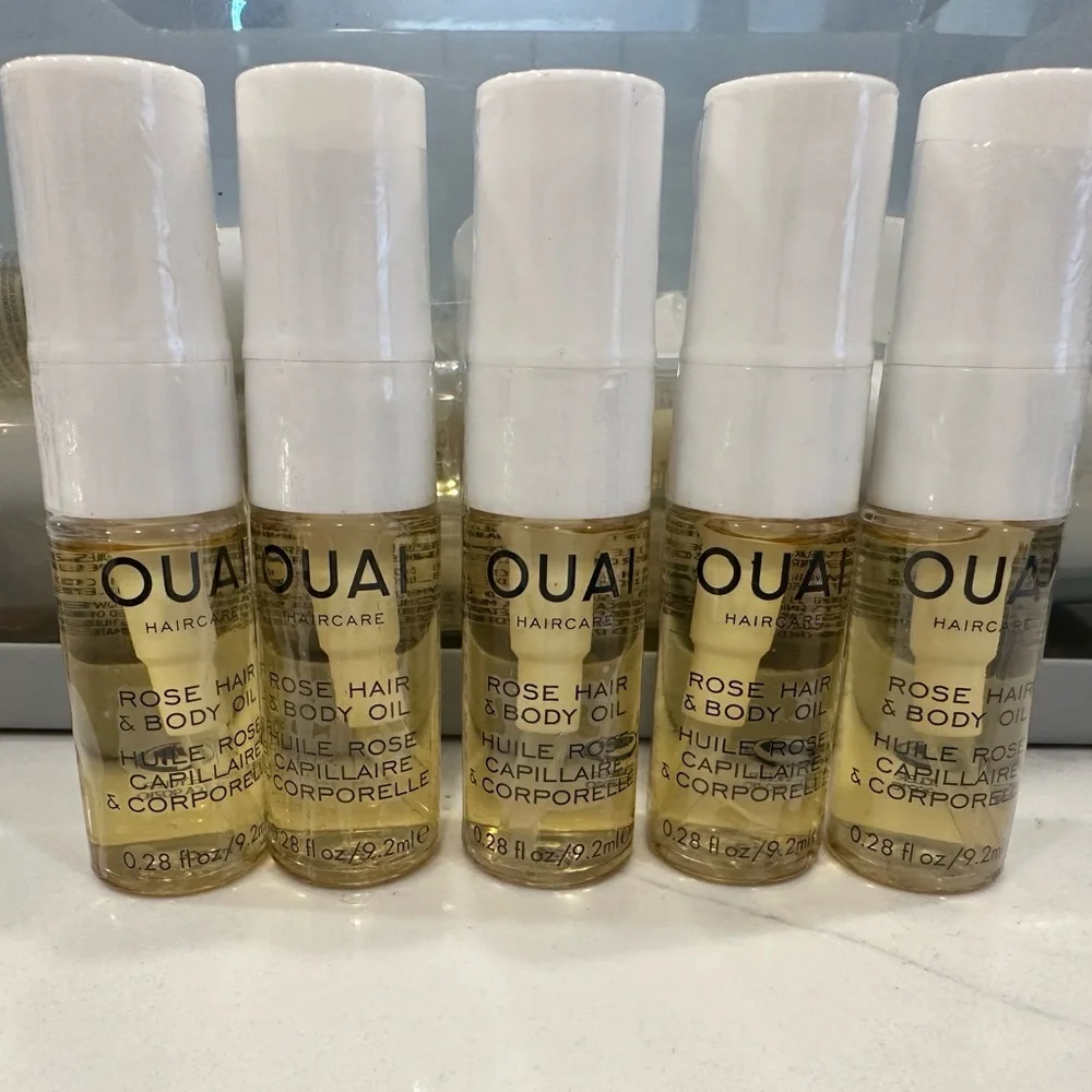 OUAI Rose Hair & Body Oil Set of 5- 9.2ml! - Picture 1 of 1